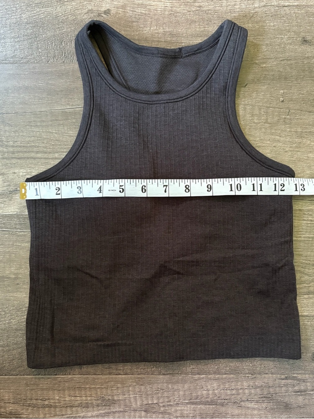Lululemon Ebb to Street Cropped Racerback Tank Top Black - Picture 3 of 5